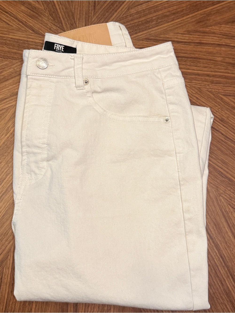 Frye Off-White Slim Jeans
